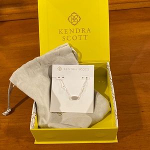 NWT Kendra Scott Fern Silver Necklace